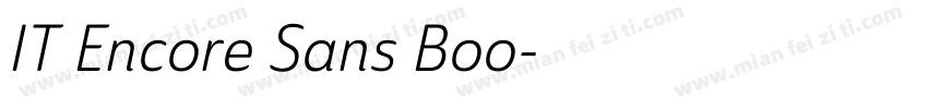 IT Encore Sans Boo字体转换